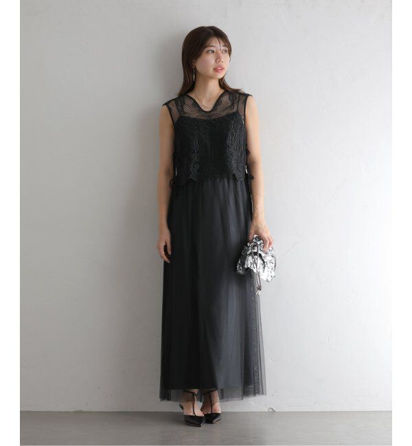  「ケミカルレースベストセットドレス」|ドレス|