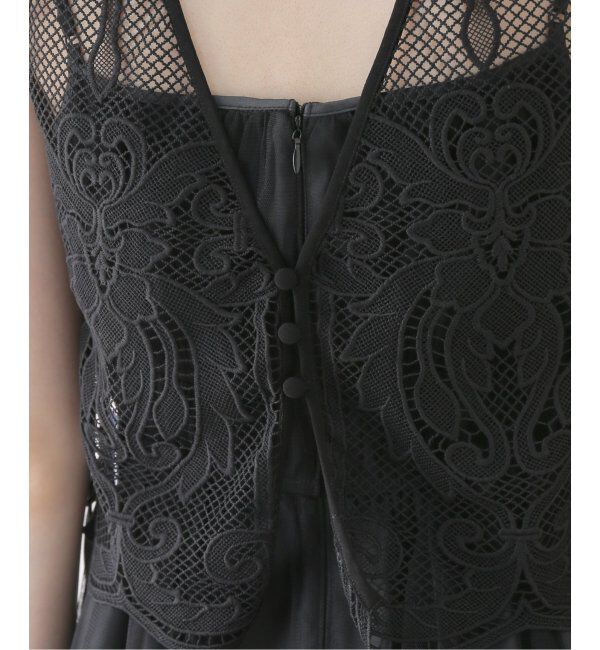  「ケミカルレースベストセットドレス」|ドレス|