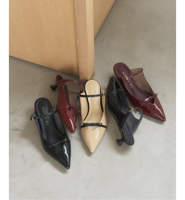  「3.5cmリボンストラップミュール」|パンプス|