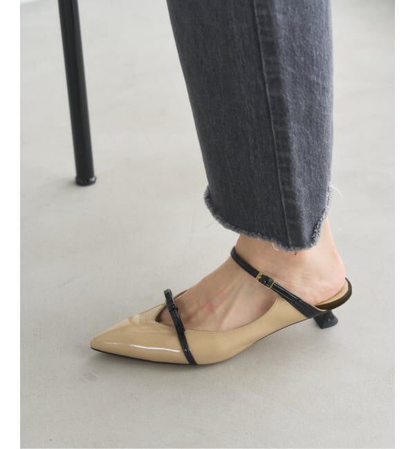  「3.5cmリボンストラップミュール」|パンプス|