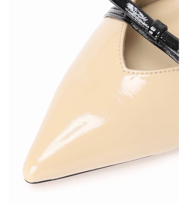  「3.5cmリボンストラップミュール」|パンプス|