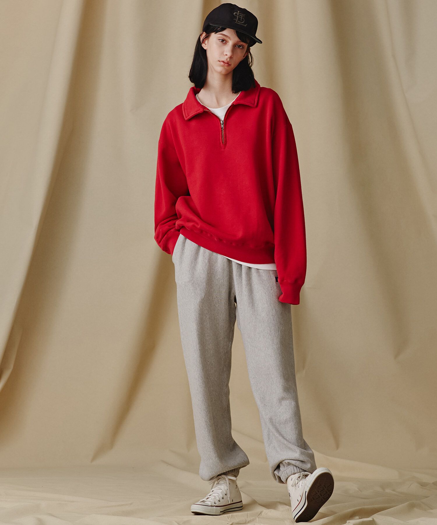 nano･universe「RUSSELL ATHLETIC/別注 ハーフジップ」|Tシャツ・カットソー|