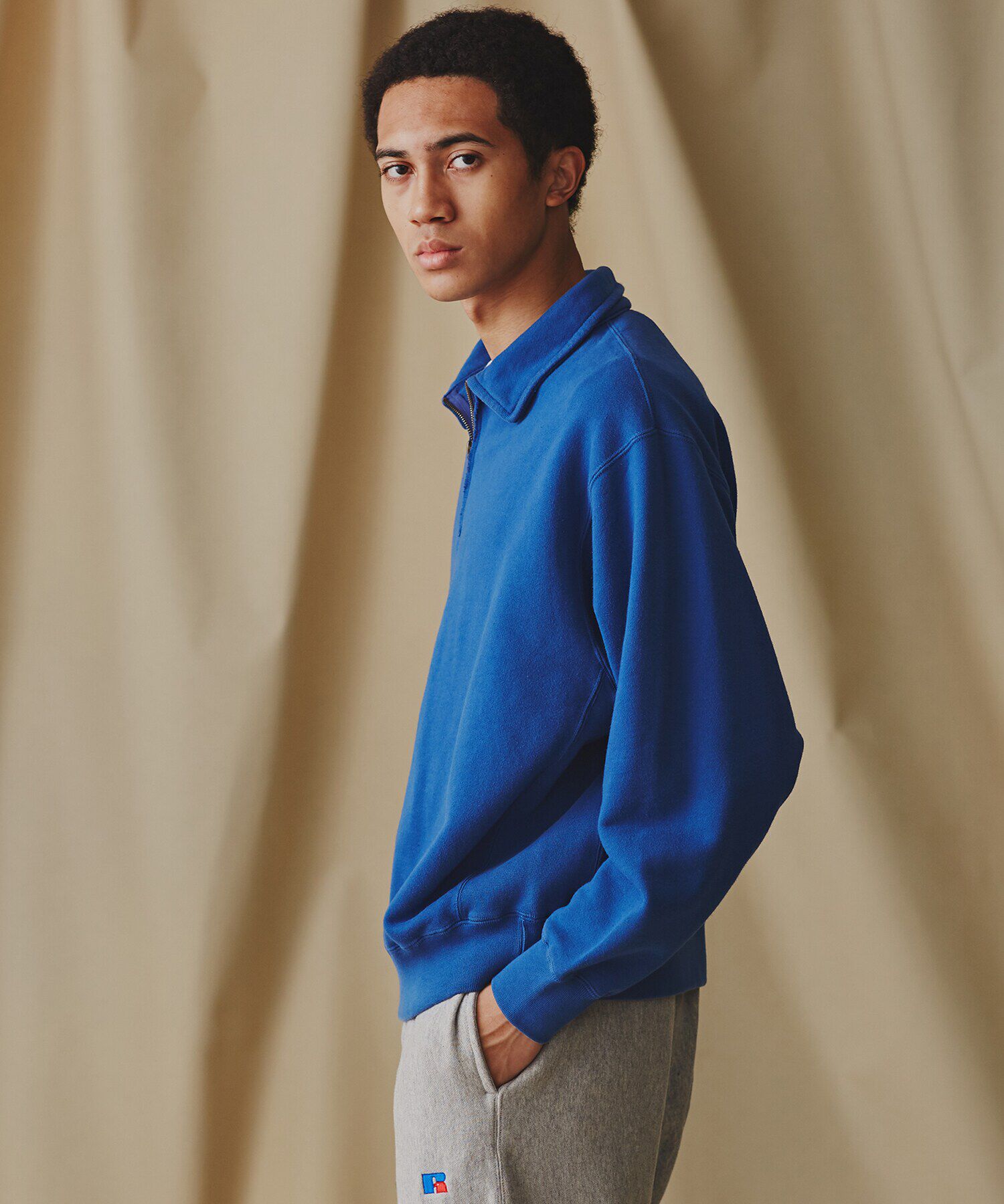 nano･universe「RUSSELL ATHLETIC/別注 ハーフジップ」|Tシャツ・カットソー|