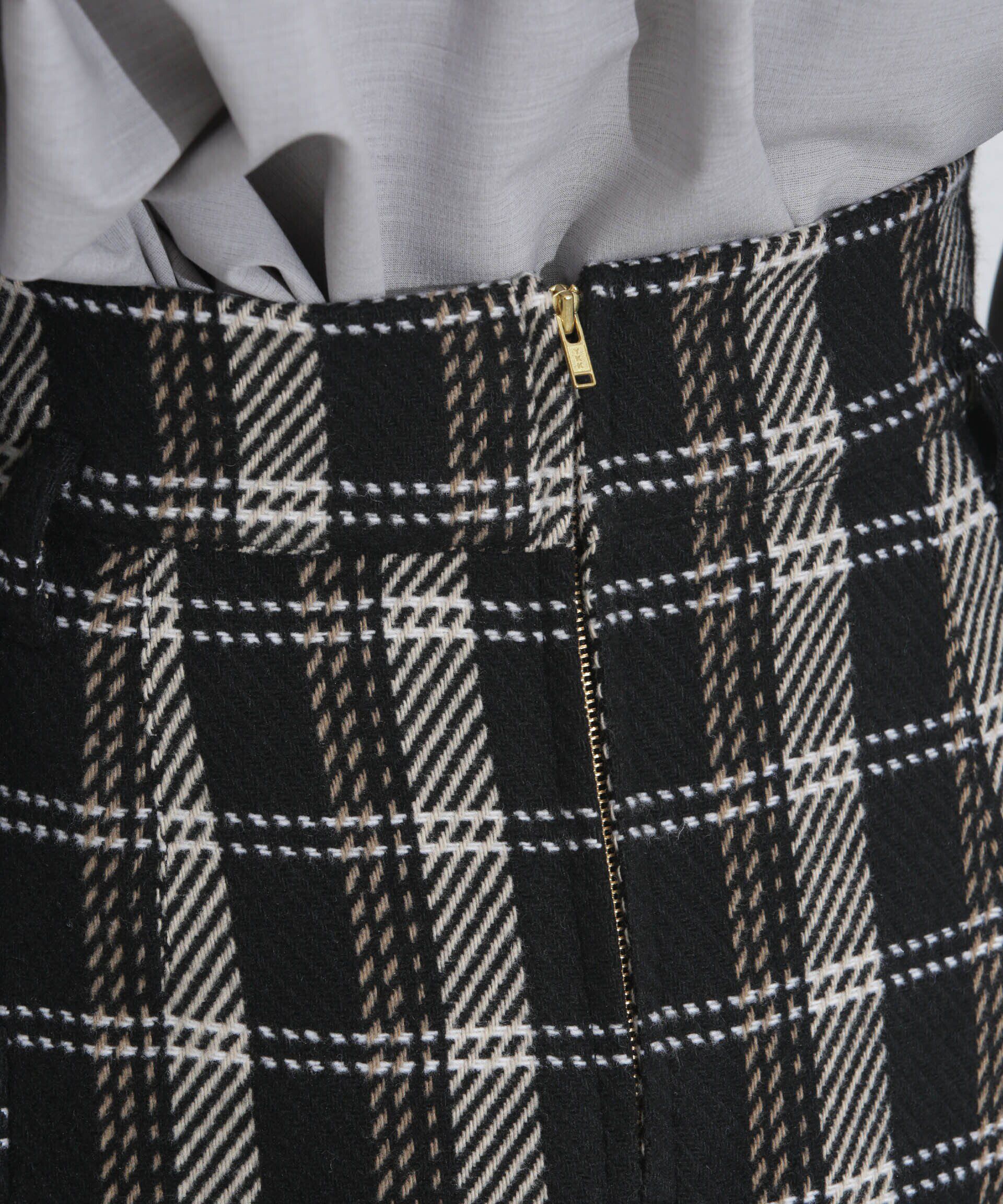 nano･universe「ポケットチェックスカート」|スカート|