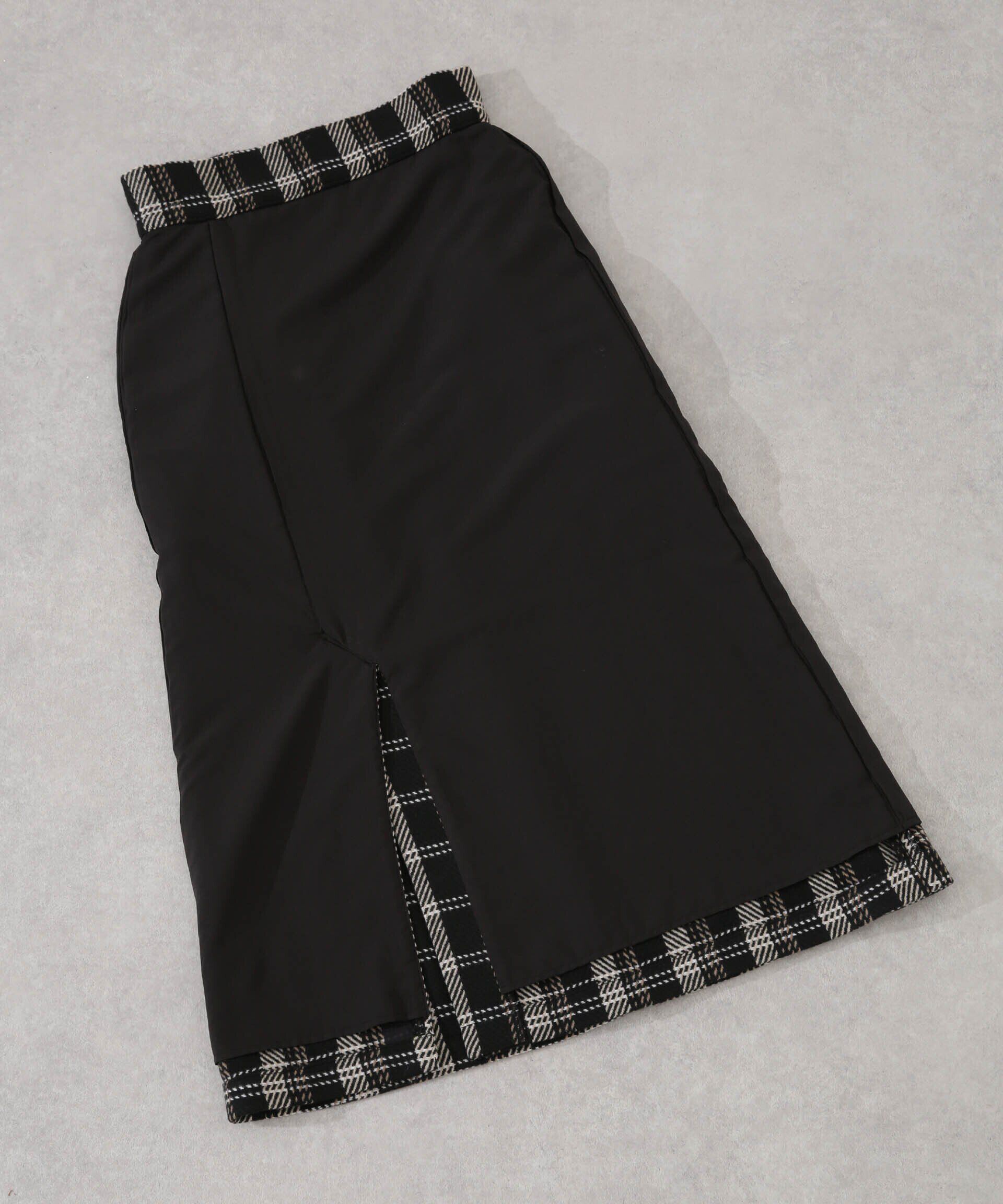 nano･universe「ポケットチェックスカート」|スカート|