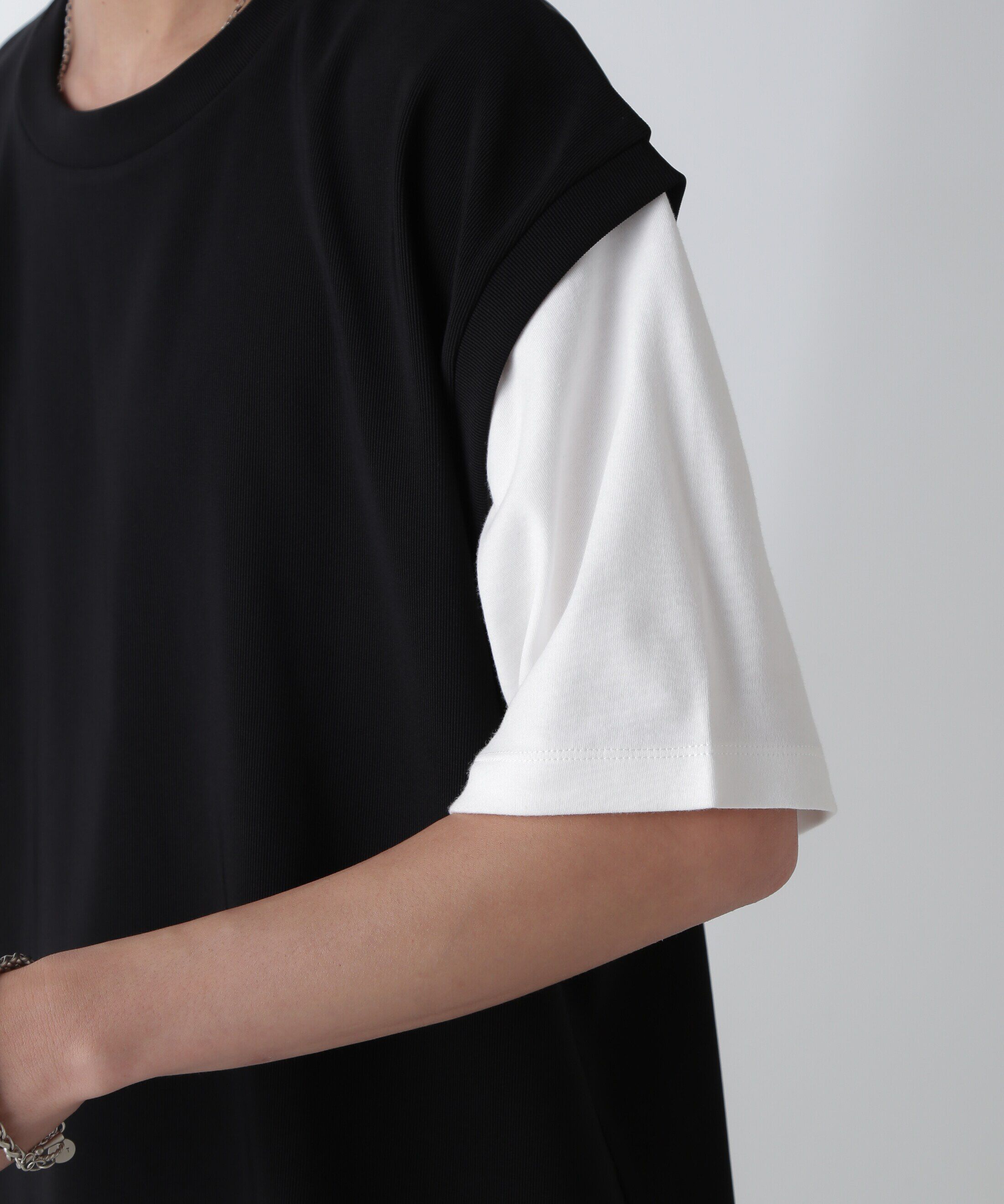 nano･universe「フェイクレイヤードリラックスTシャツ 半袖」|Tシャツ・カットソー|