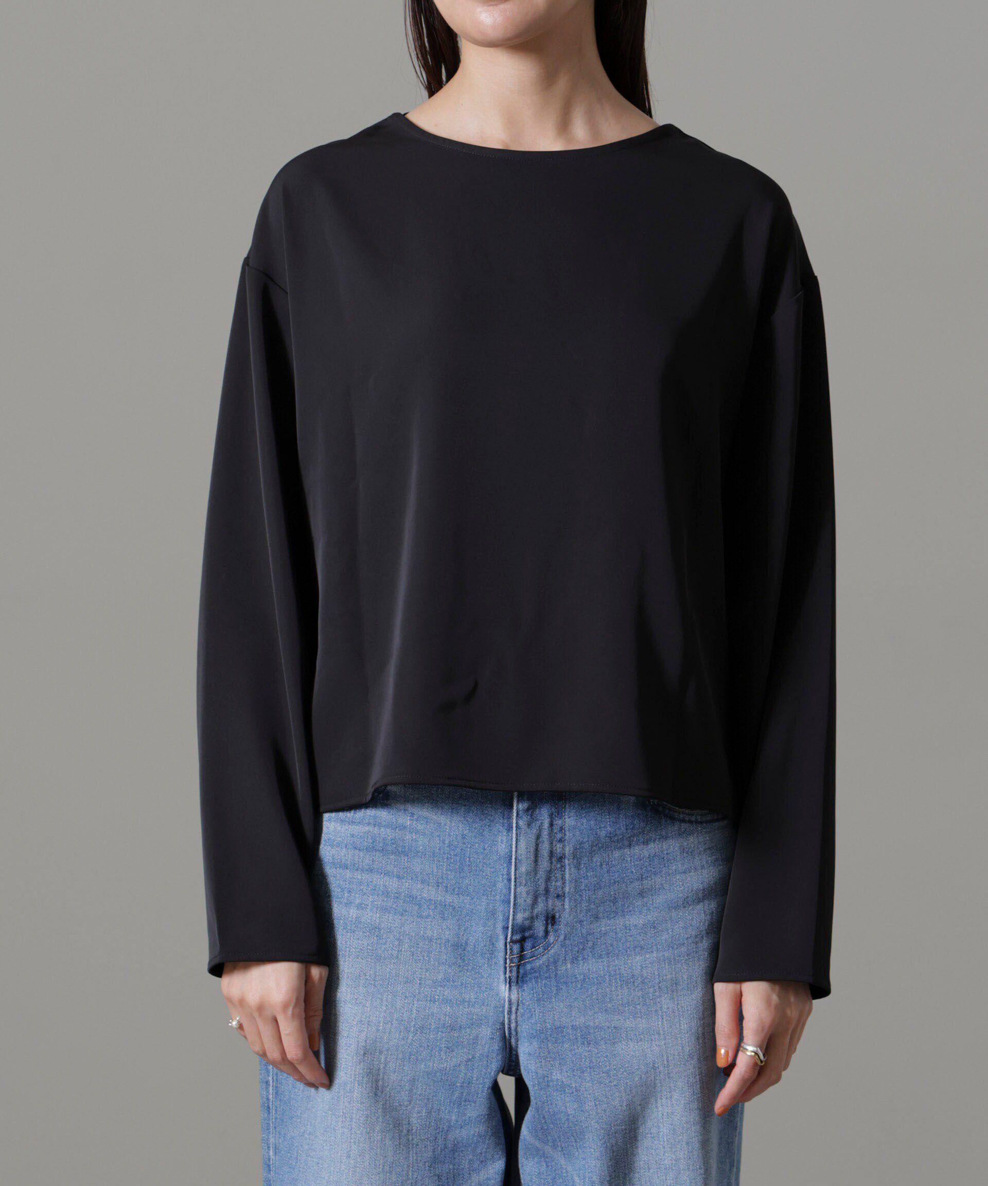 nano･universe「バックVネックプルオーバーブラウス(セットアップ可)」|シャツ・ブラウス|