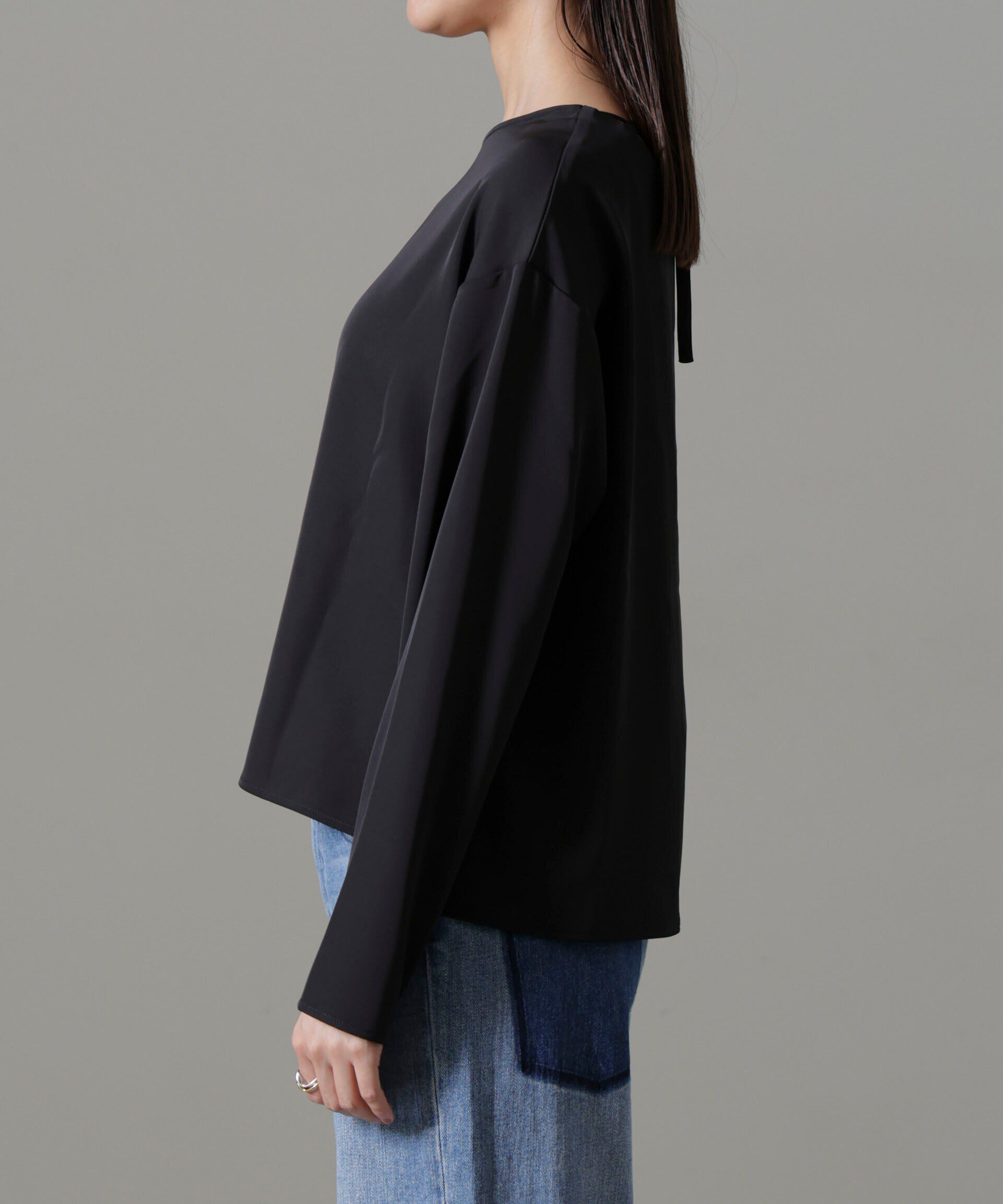 nano･universe「バックVネックプルオーバーブラウス(セットアップ可)」|シャツ・ブラウス|