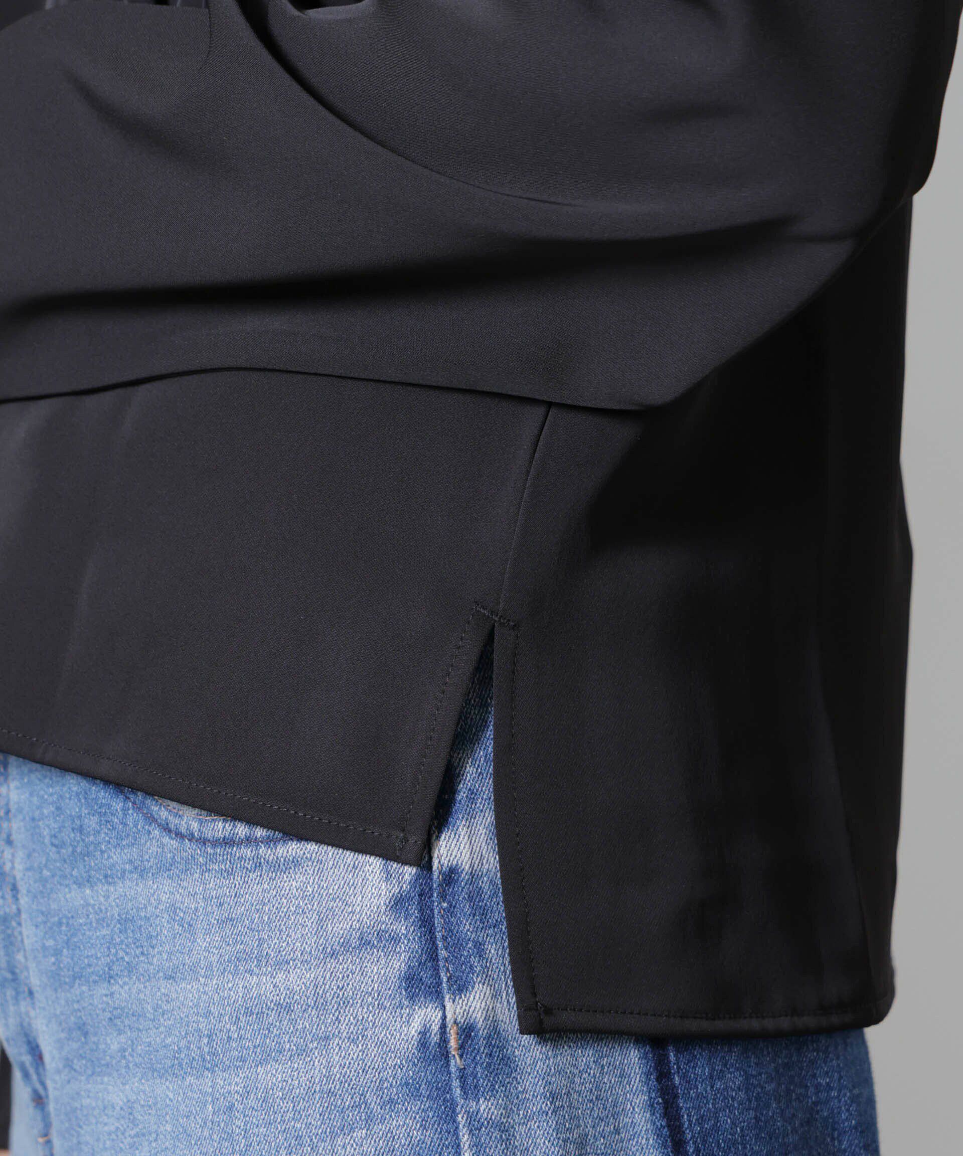 nano･universe「バックVネックプルオーバーブラウス(セットアップ可)」|シャツ・ブラウス|