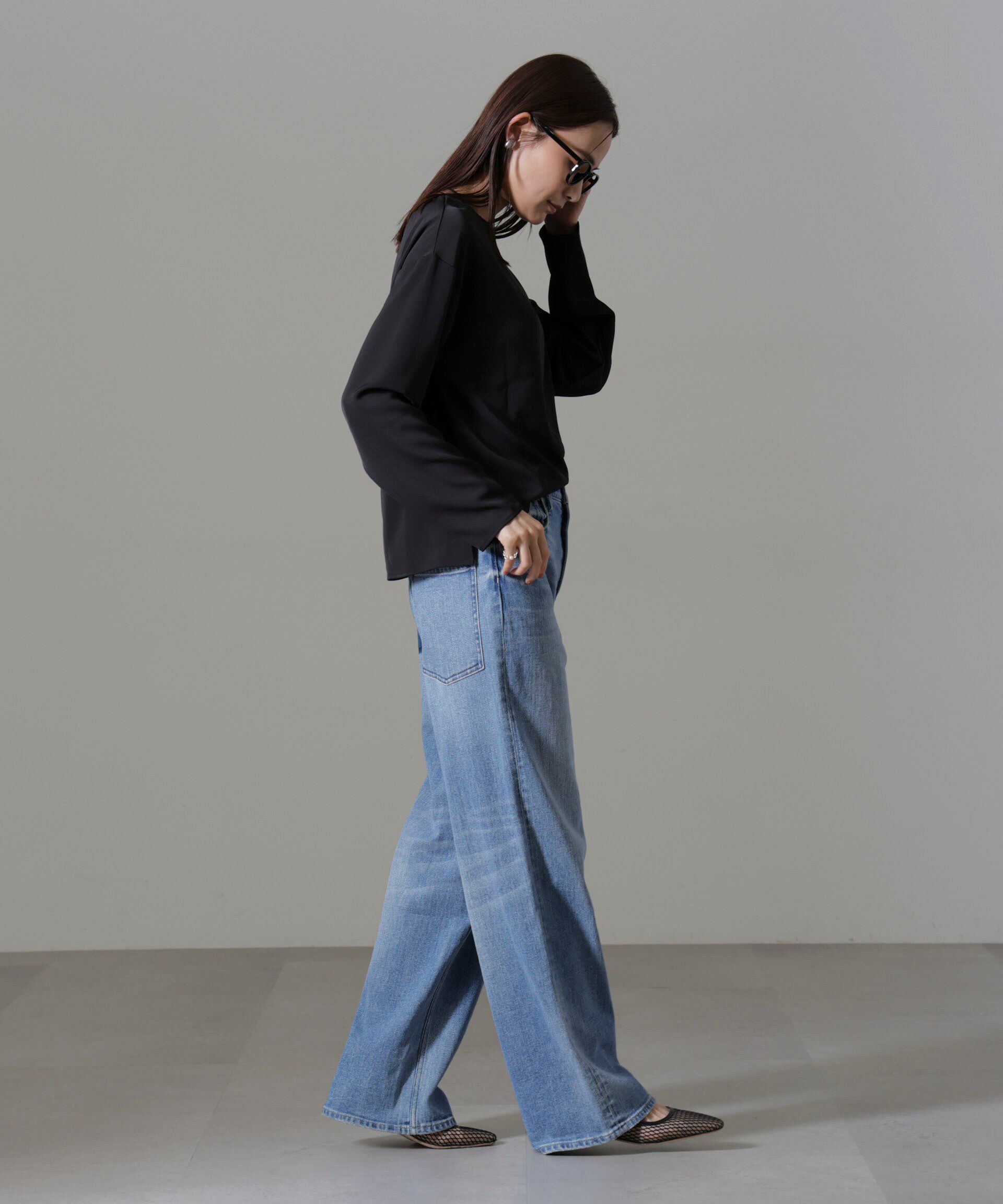 nano･universe「バックVネックプルオーバーブラウス(セットアップ可)」|シャツ・ブラウス|