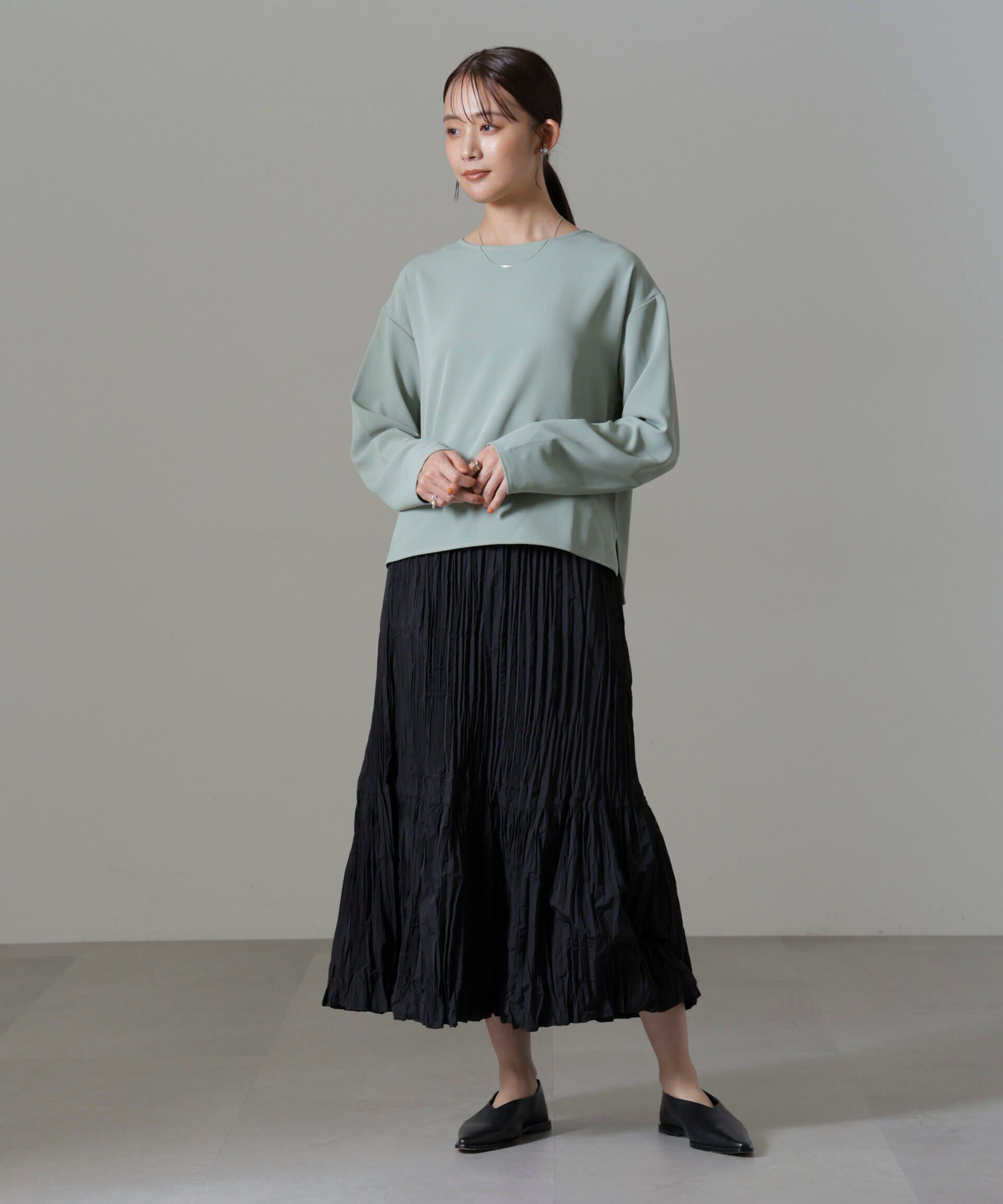 nano･universe「バックVネックプルオーバーブラウス(セットアップ可)」|シャツ・ブラウス|