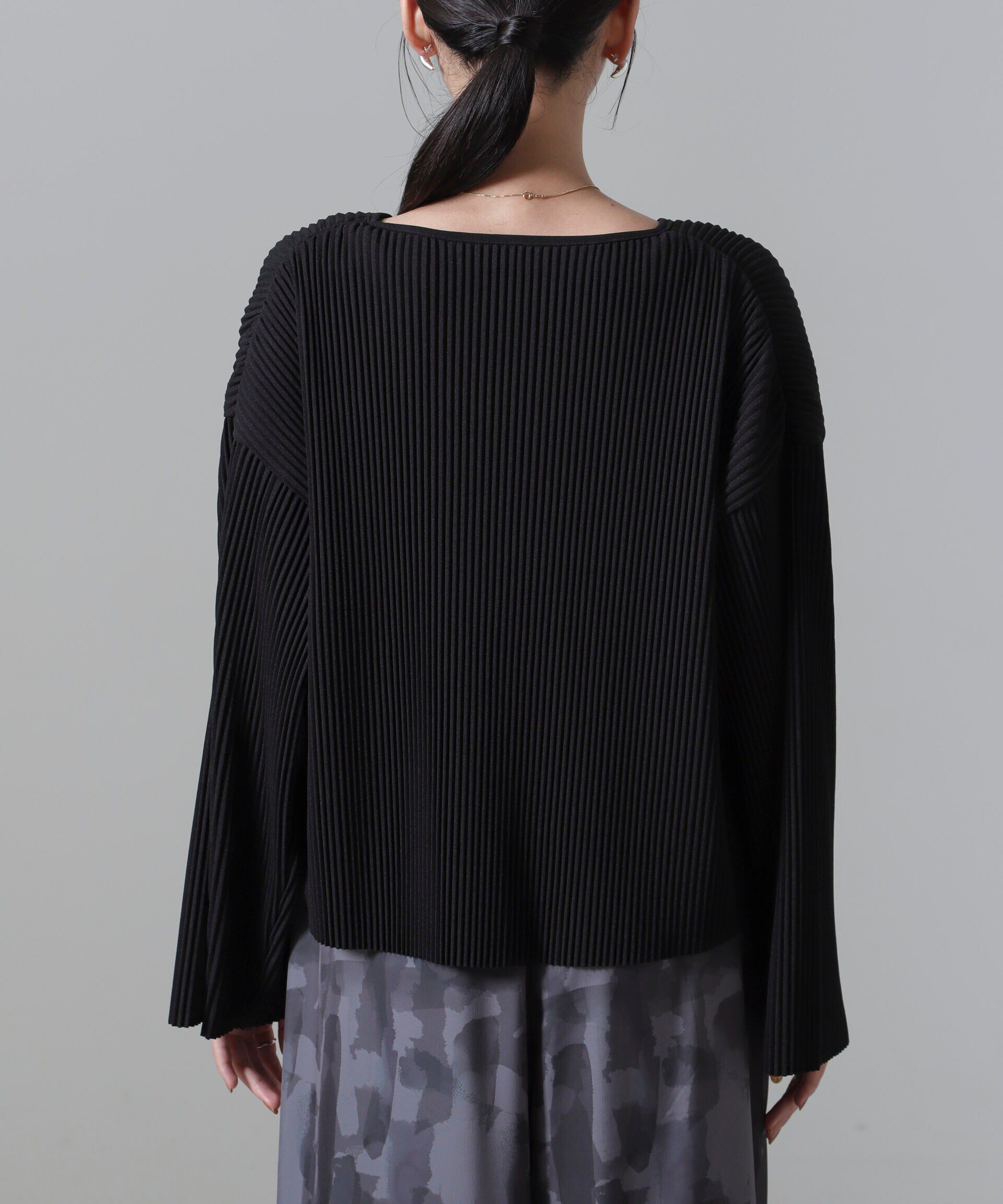 nano･universe「プリーツカット着流しカーディガン(セットアップ可)」|Tシャツ・カットソー|