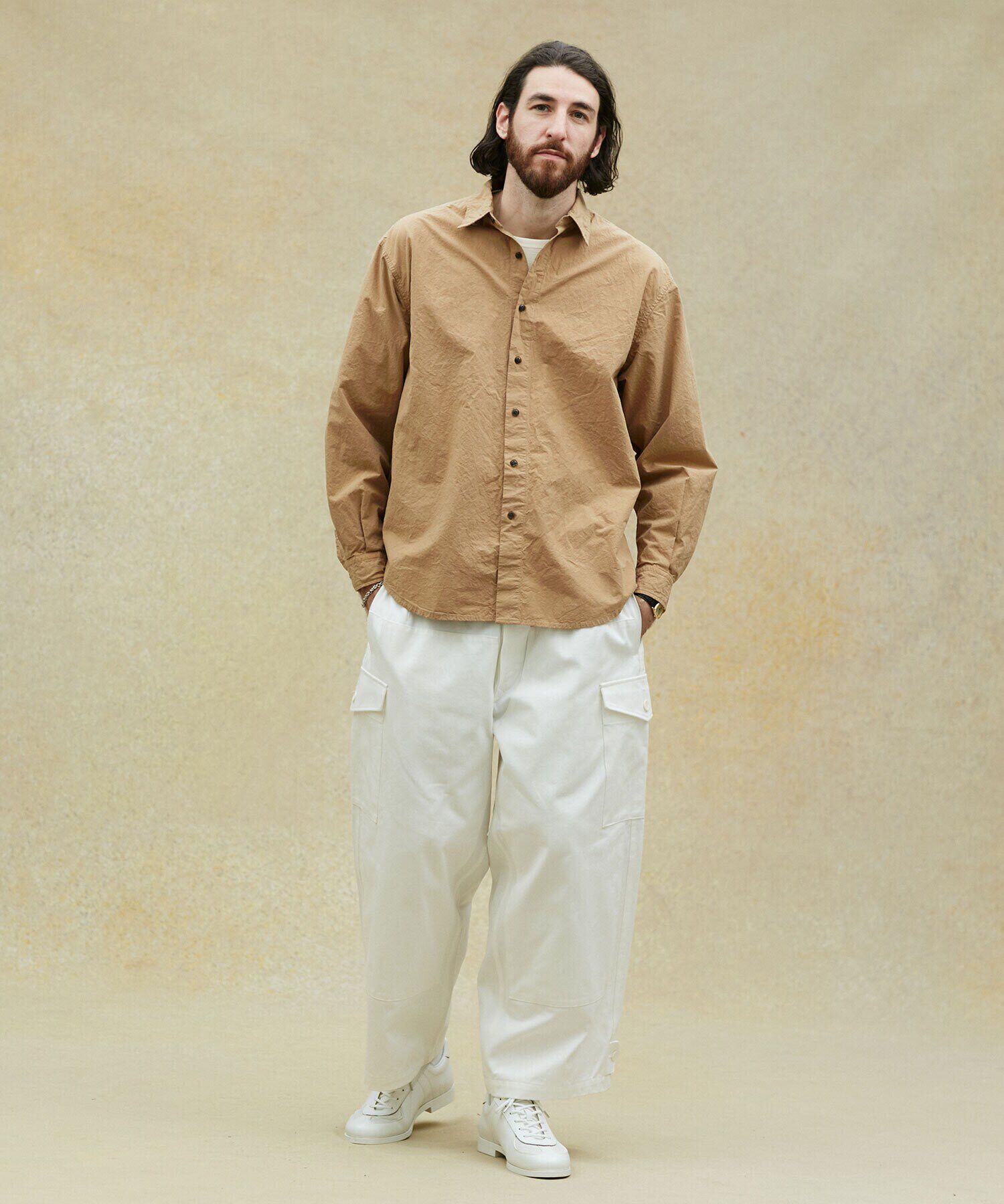 nano･universe「LB.02/ダブルニ―モーターサイクルパンツ」|チノ|