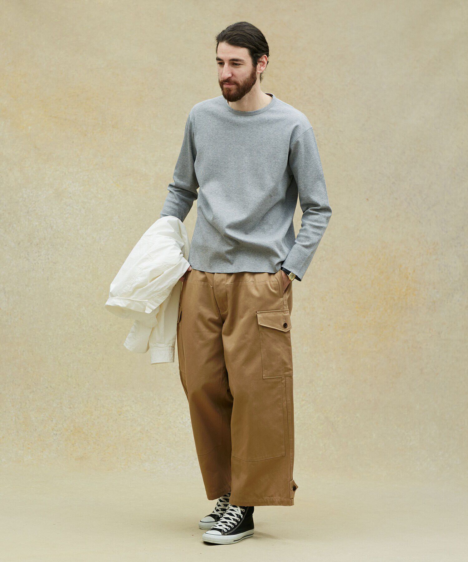 nano･universe「LB.02/ダブルニ―モーターサイクルパンツ」|チノ|