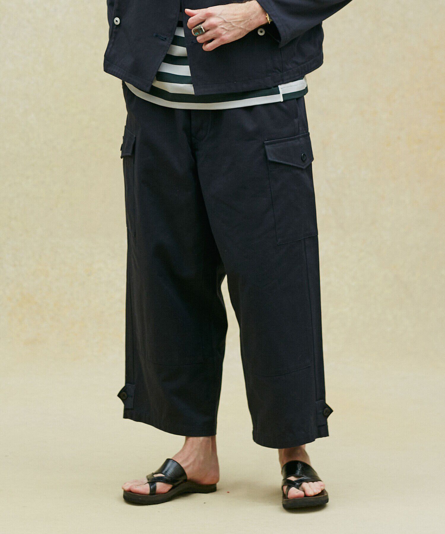 nano･universe「LB.02/ダブルニ―モーターサイクルパンツ」|チノ|