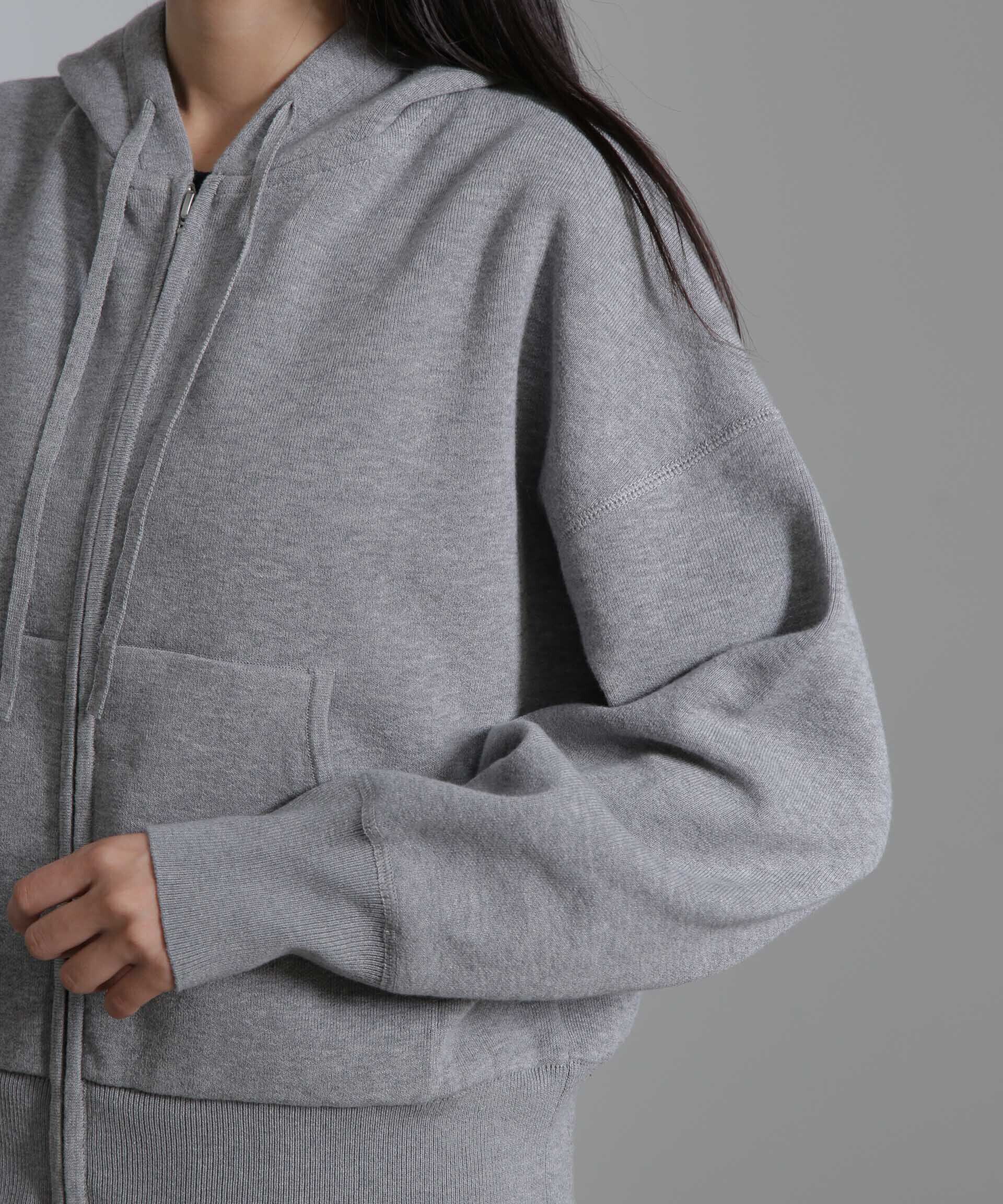 nano･universe「接結ニットパーカー」|ニット・セーター|