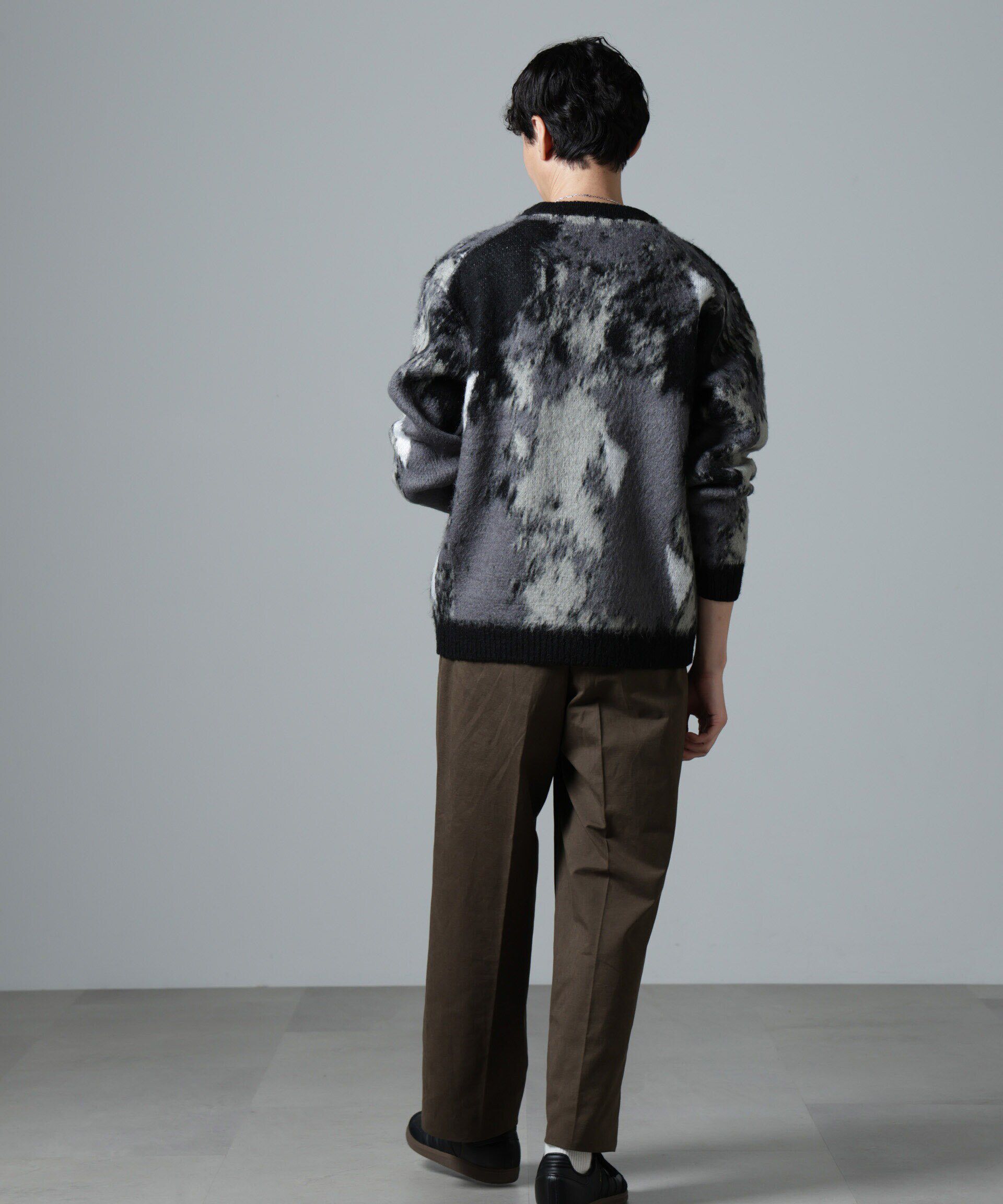 nano･universe「アート柄クルーネックニット」|ニット・セーター|