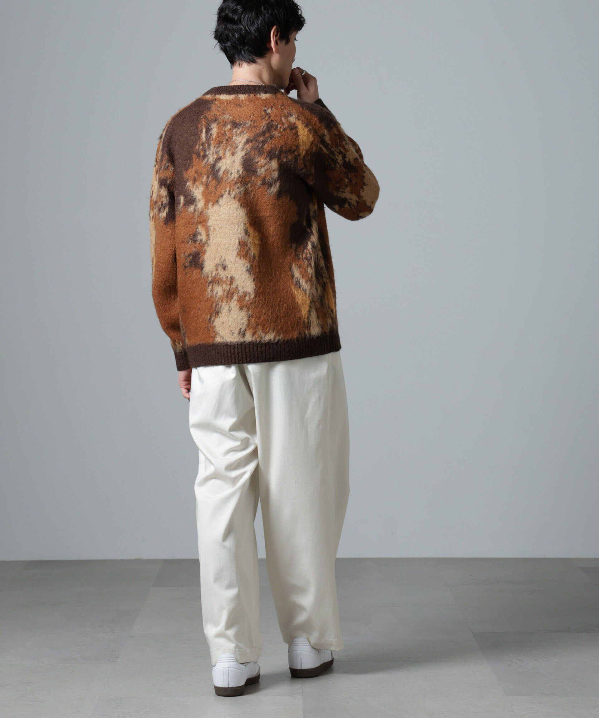 nano･universe「アート柄クルーネックニット」|ニット・セーター|