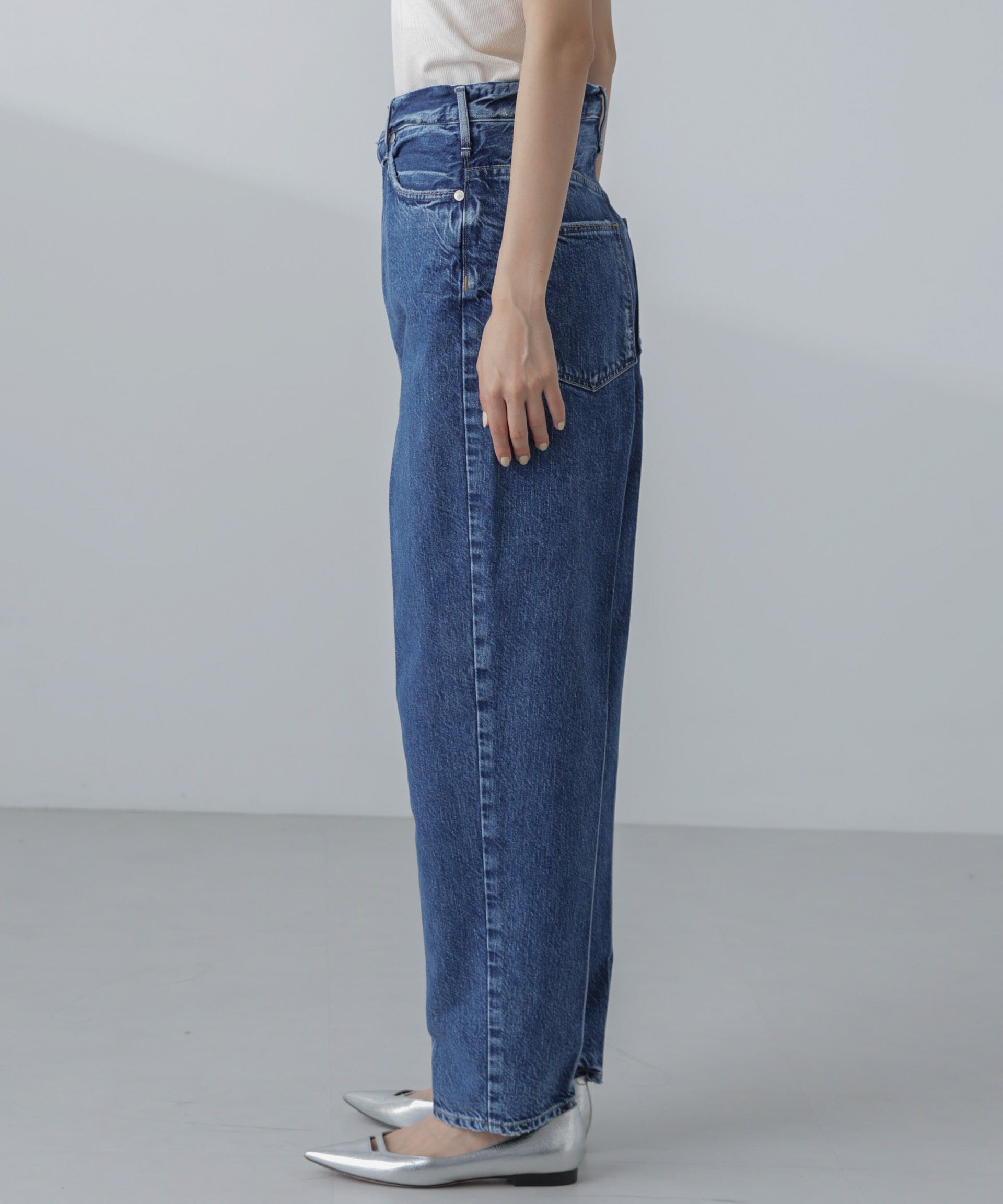 nano･universe「upper hights/THE MISS テーパードデニム」|チノ|