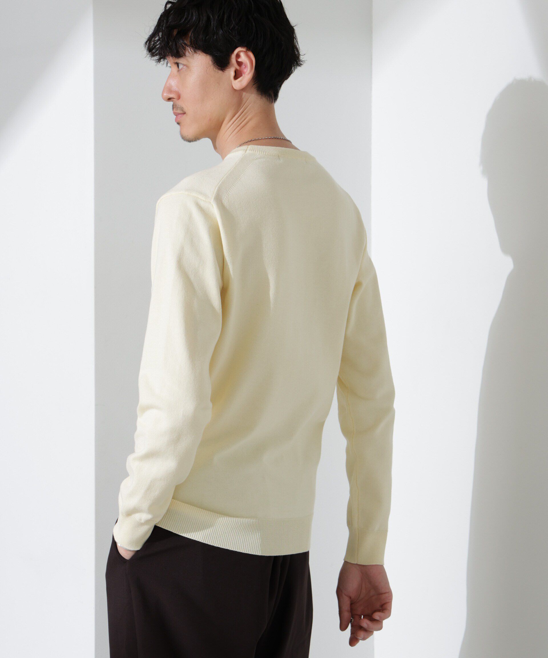 nano･universe「プレーティングスタンダードニット」|ニット・セーター|