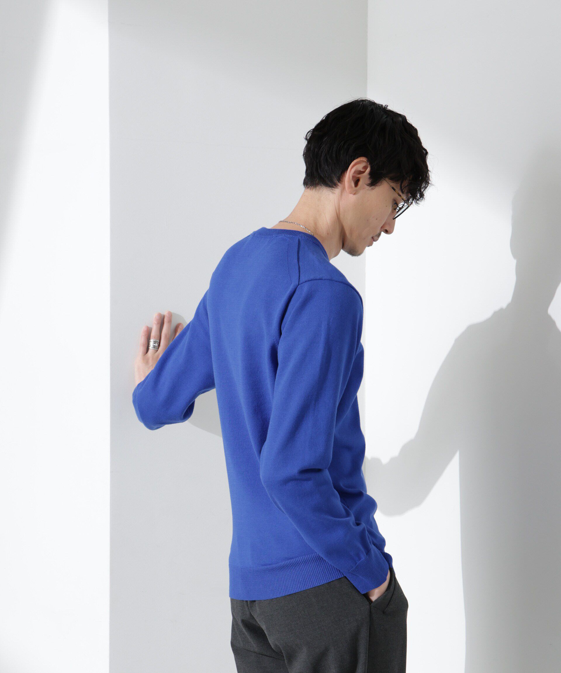 nano･universe「プレーティングスタンダードニット」|ニット・セーター|