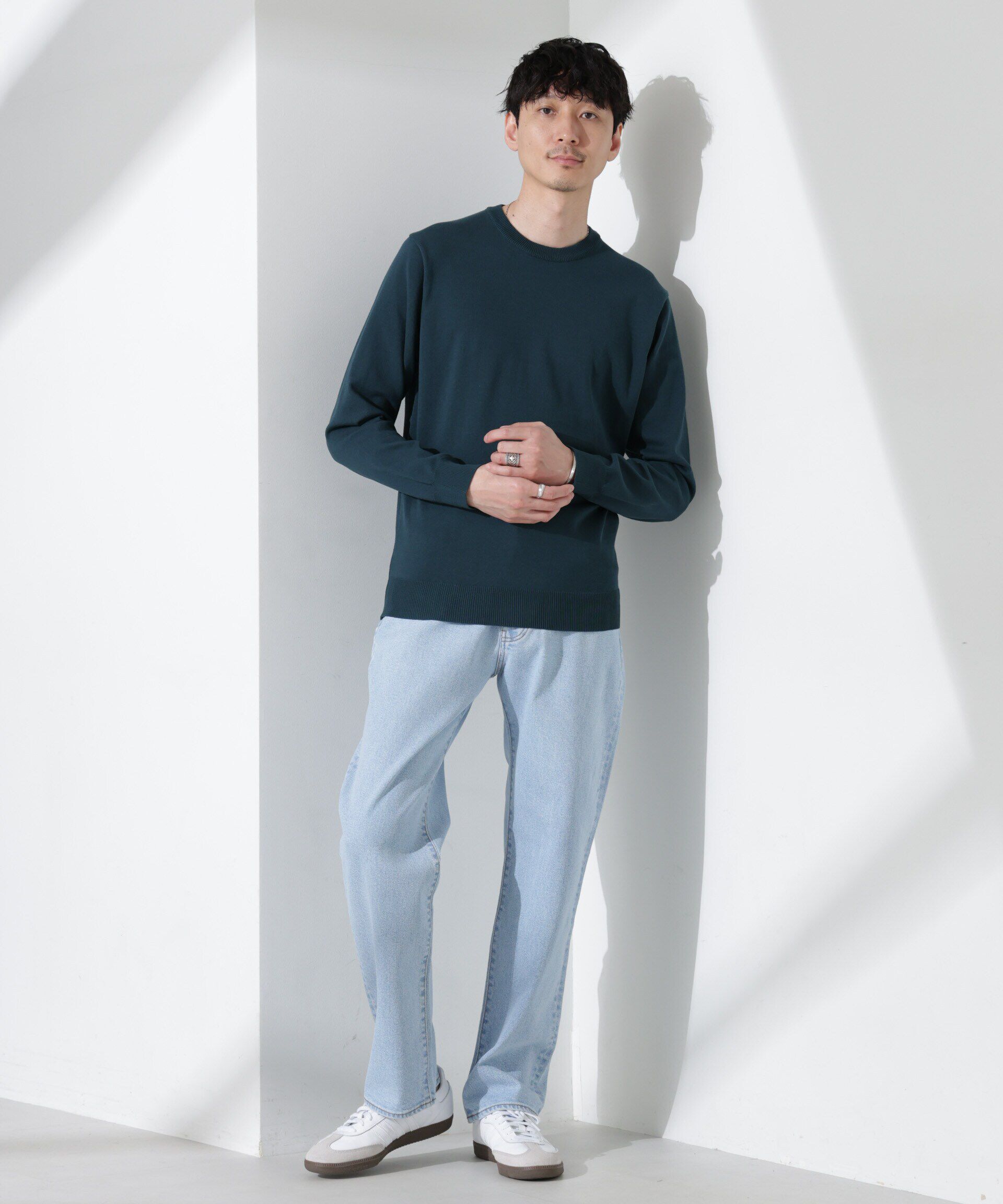 nano･universe「プレーティングスタンダードニット」|ニット・セーター|