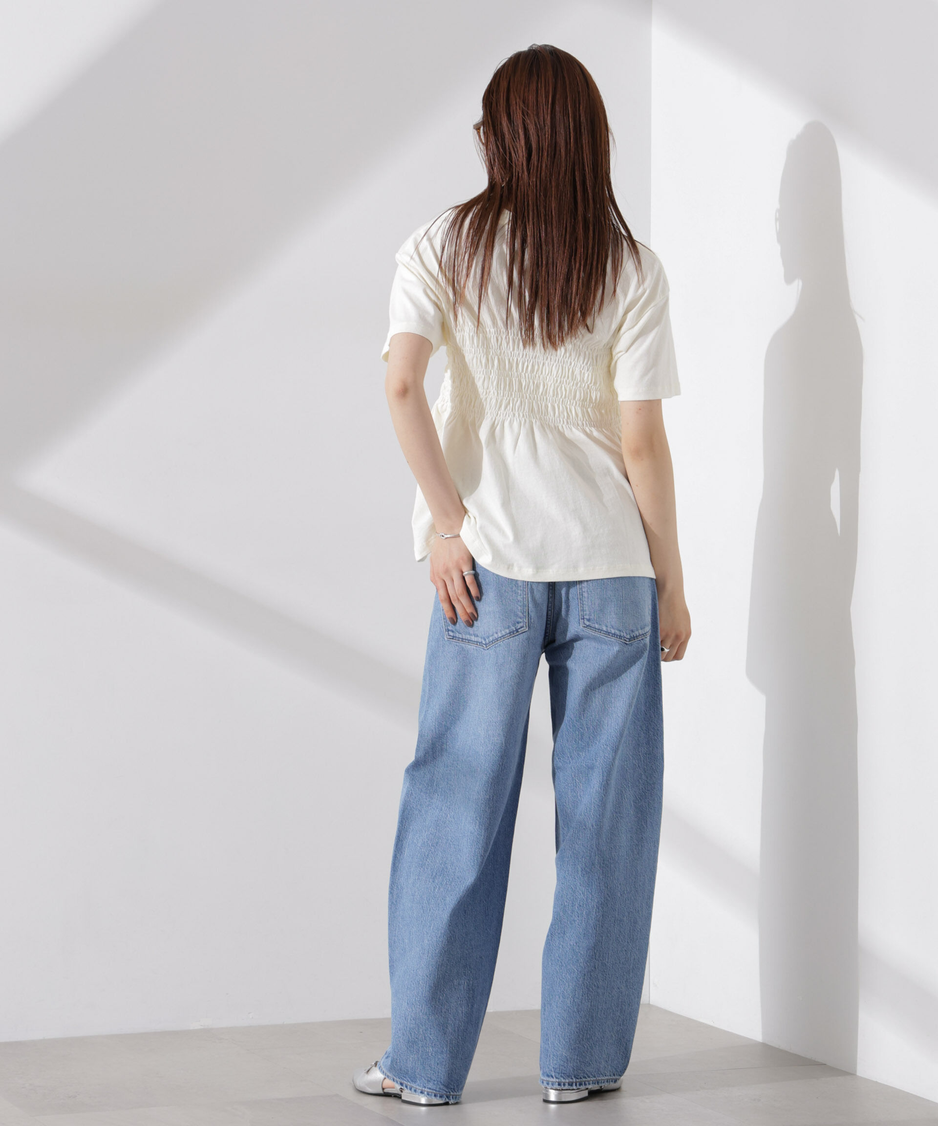 nano･universe「RUSSELL ATHLETIC/別注 Jersey Shirring T」|Tシャツ・カットソー|