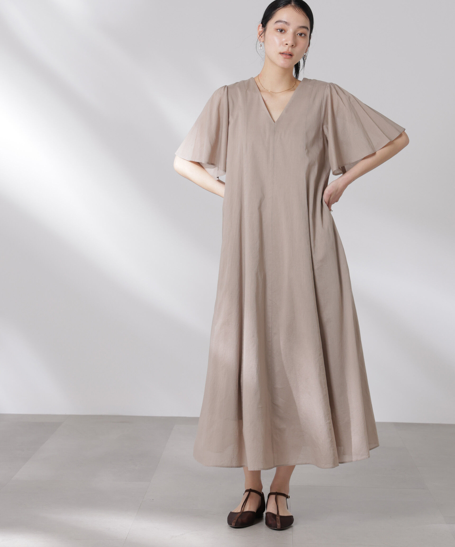 nano･universe「made in india コットンフレアワンピース」|ワンピース|