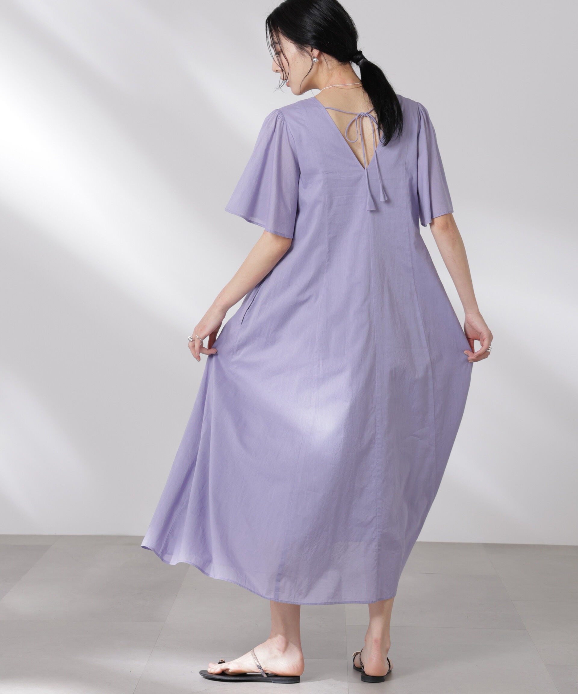 nano･universe「made in india コットンフレアワンピース」|ワンピース|