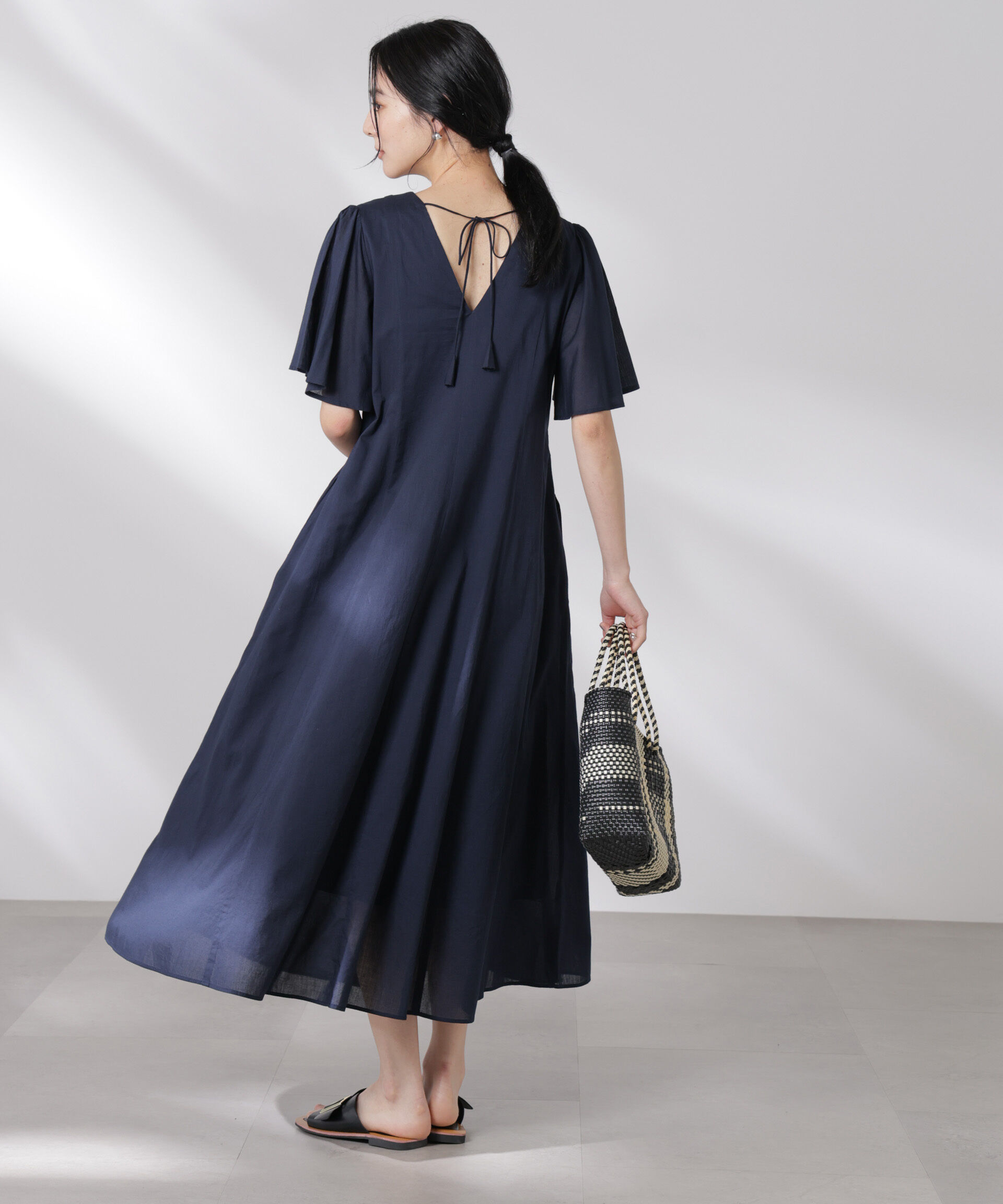 nano･universe「made in india コットンフレアワンピース」|ワンピース|