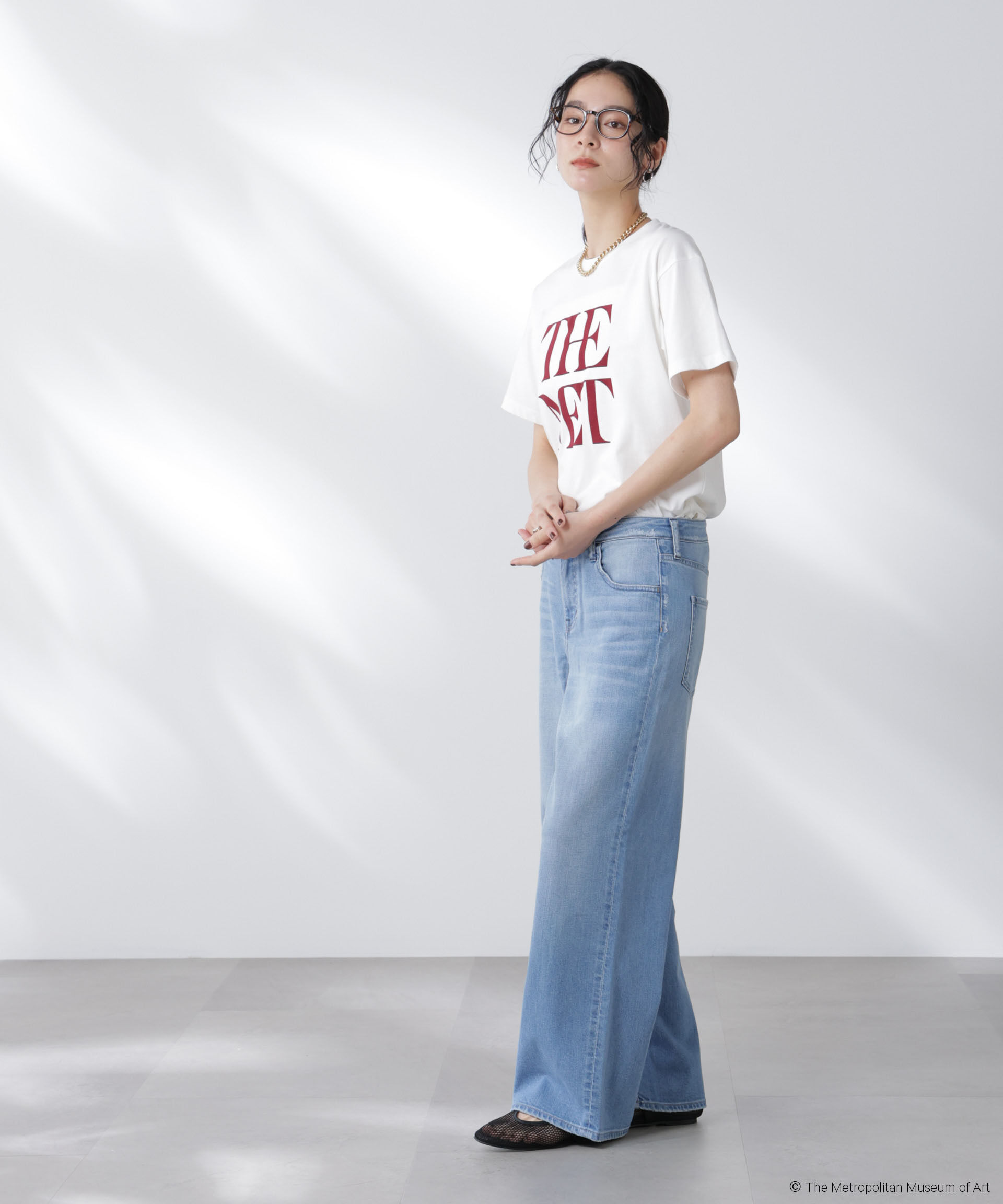 nano･universe「The Met 別注ロゴプリントTシャツ」|Tシャツ・カットソー|