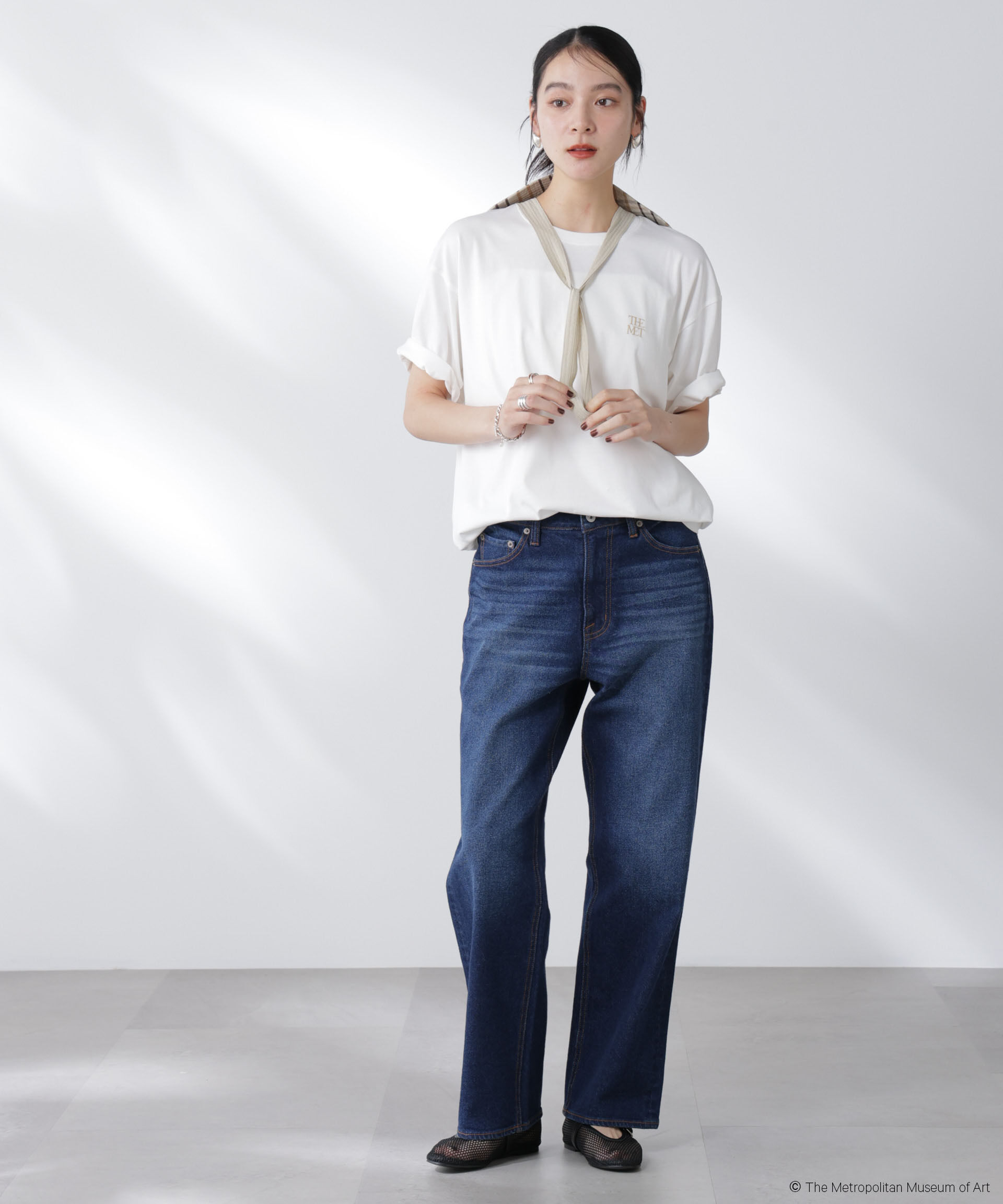 nano･universe「The Met 別注ロゴプリントTシャツ」|Tシャツ・カットソー|