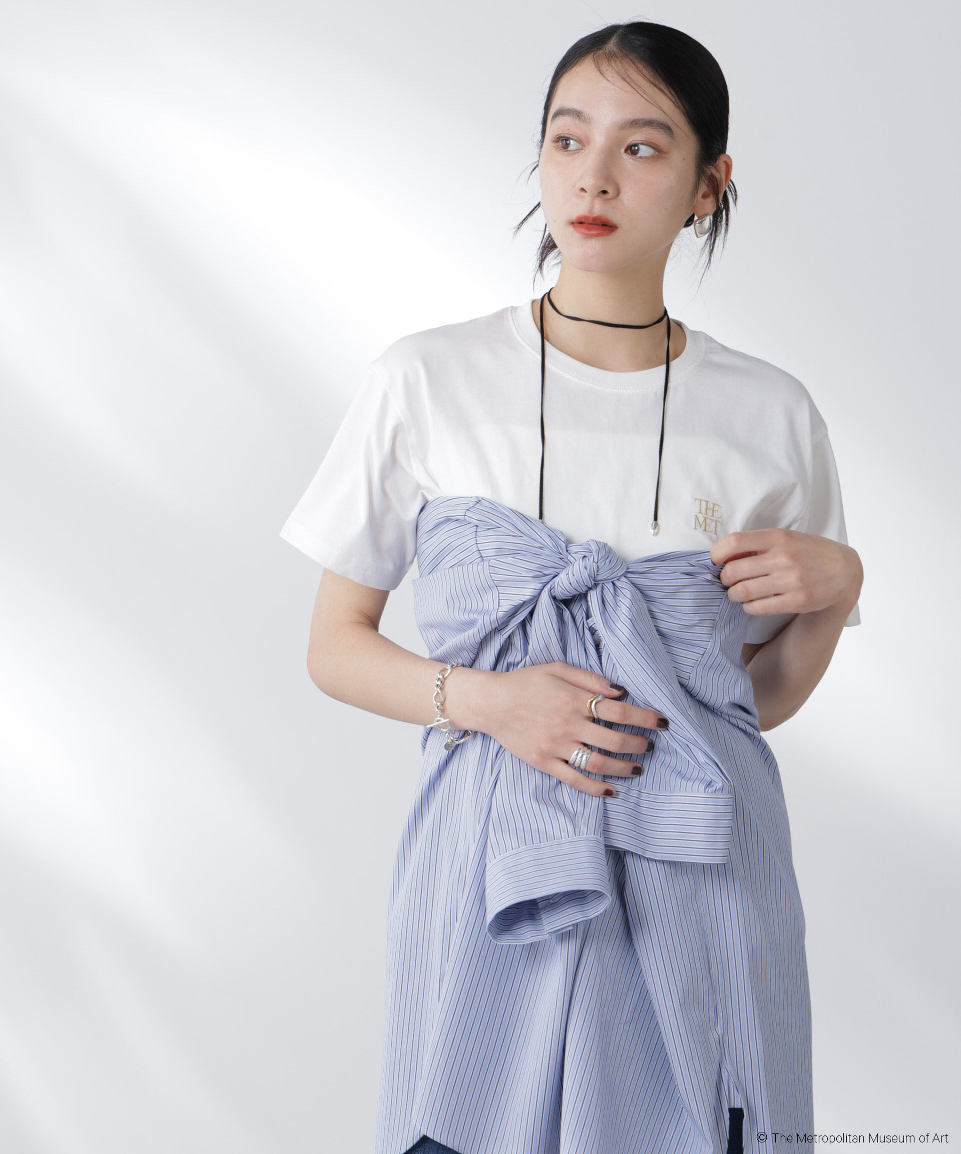 nano･universe「The Met 別注ロゴプリントTシャツ」|Tシャツ・カットソー|