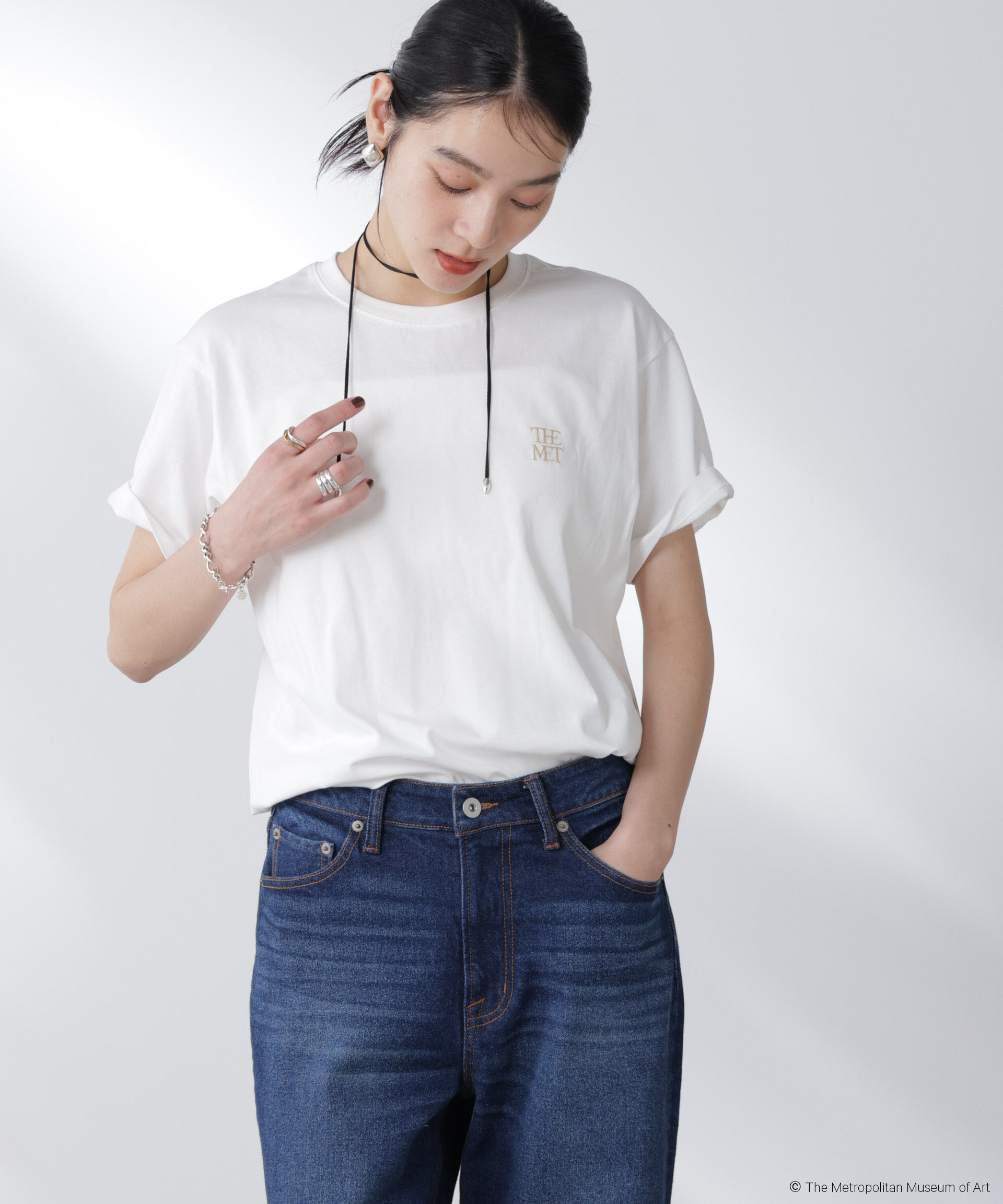 nano･universe「The Met 別注ロゴプリントTシャツ」|Tシャツ・カットソー|