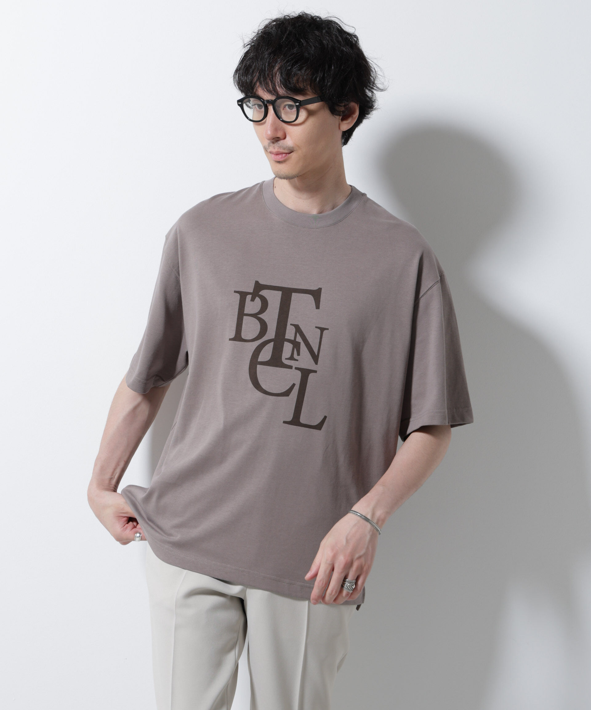 nano･universe「「BOTANICAL」エディトリアル プリントTシャツ」|Tシャツ・カットソー|