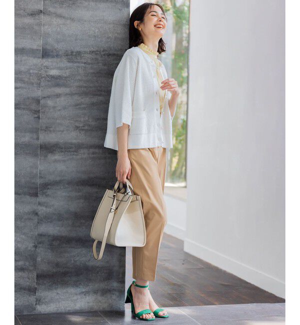 組曲「【WEB限定】ツィードニット 半袖ジャケット」|ニット・セーター|