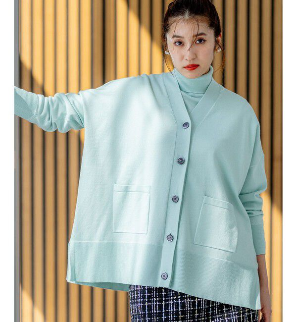 組曲「ビックシルエット カーディガン」|カーディガン|グリーン系