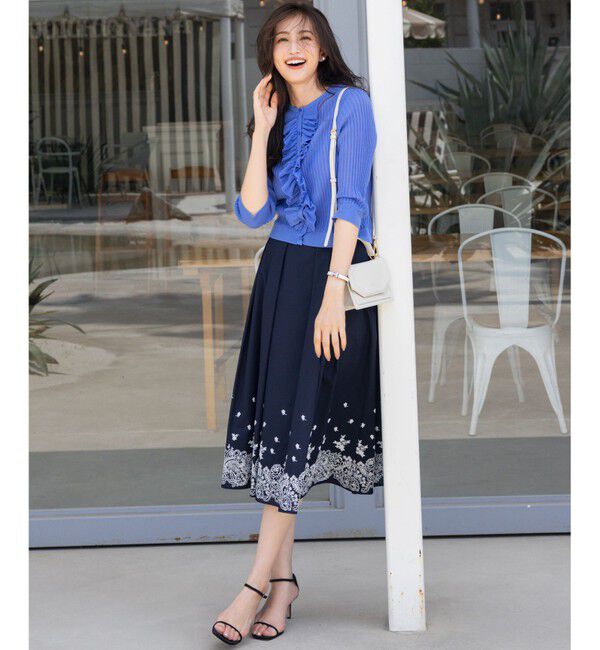 組曲「シアーニット フリルカーディガン」|カーディガン|