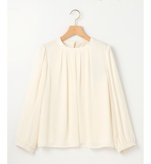 組曲「【WEB限定】ジョーゼットシフォン タックブラウス」|シャツ・ブラウス|