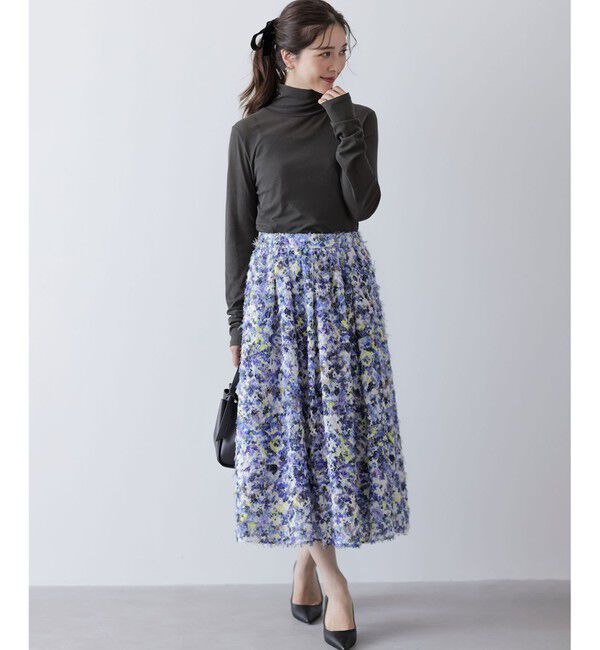 組曲「ヘアリーフラワープリント スカート」|スカート|