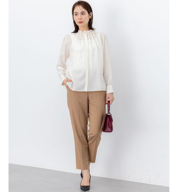 組曲「【加藤ローサさん着用】アンティークオーガンフリル ブラウス」|シャツ・ブラウス|