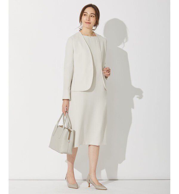 自由区「【セットアップ可】ダブルクロス ノーカラージャケット」|ノーカラージャケット|