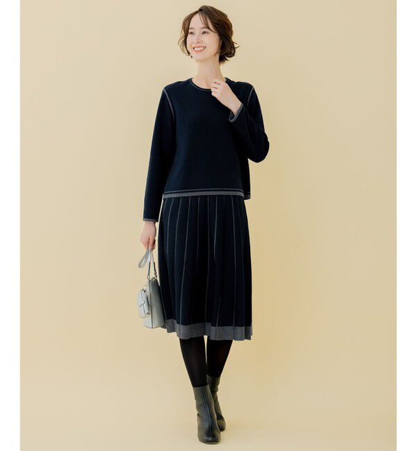 自由区「【ご好評につきWEBのみ新色追加/洗える/マルチウェイ】リバーシブルニット セットアップ」|スーツ|