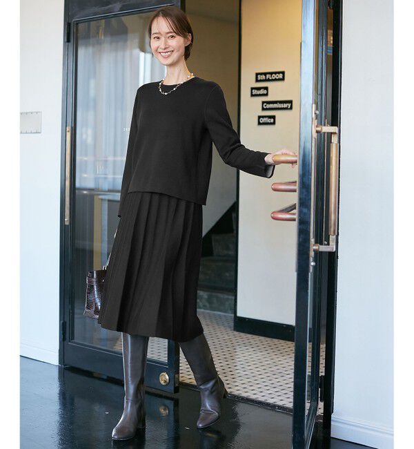 自由区「【ご好評につきWEBのみ新色追加/洗える/マルチウェイ】リバーシブルニット セットアップ」|スーツ|