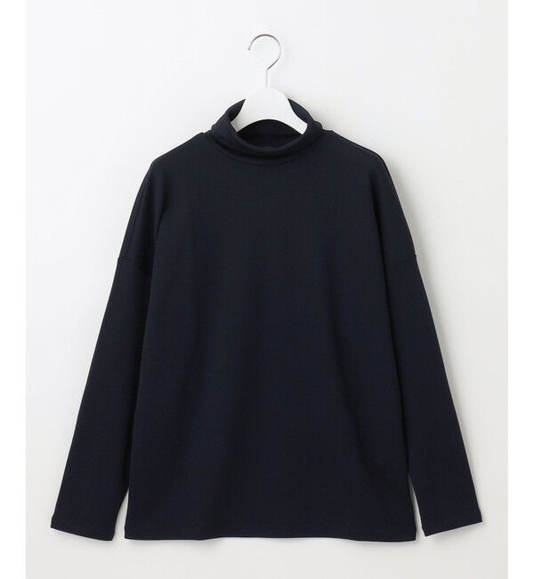 自由区「【洗える】ビンテージパールタートルネック カットソー」|Tシャツ・カットソー|