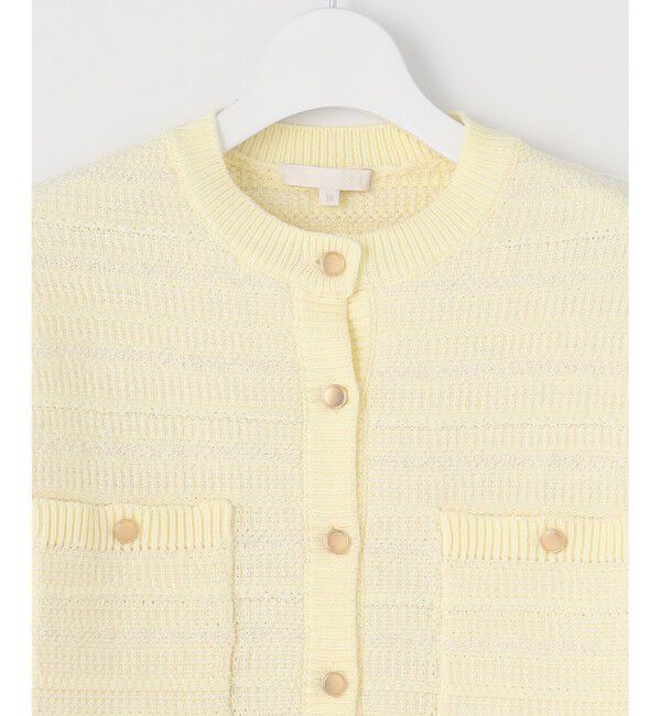 自由区「【WEB限定カラーあり・洗える】テクスチャーコットンブレンドニット アウター」|カーディガン|