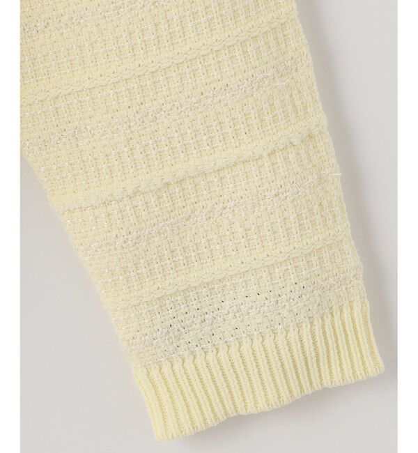 自由区「【WEB限定カラーあり・洗える】テクスチャーコットンブレンドニット アウター」|カーディガン|