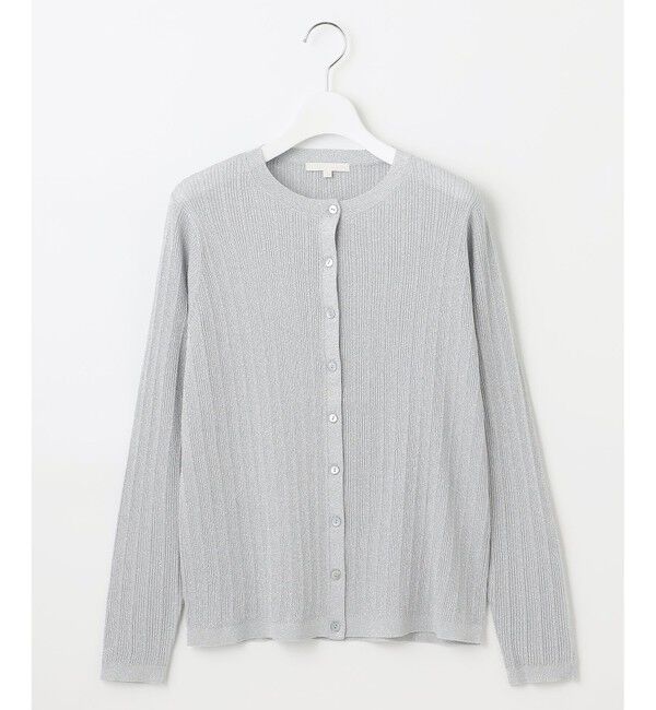 自由区「【カタログ掲載・アンサンブル対応・洗える】グリッターリブ カーディガン」|カーディガン|