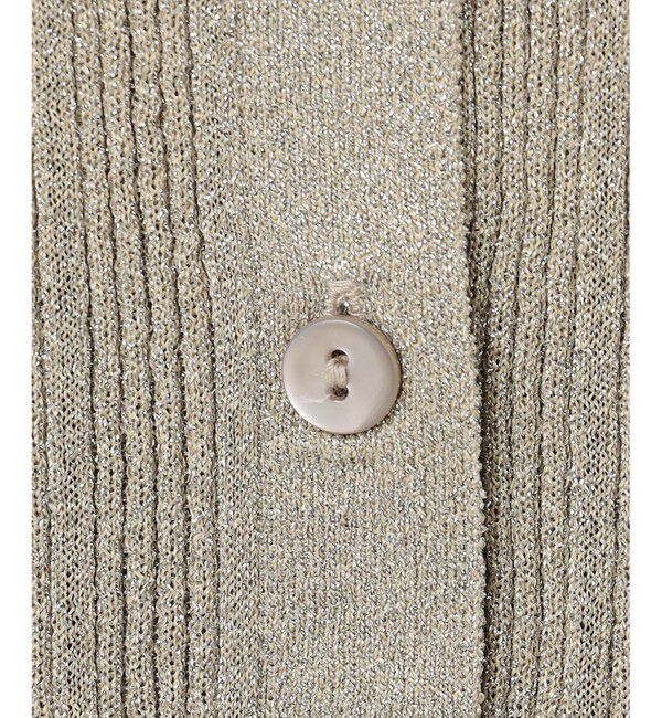 自由区「【カタログ掲載・アンサンブル対応・洗える】グリッターリブ カーディガン」|カーディガン|