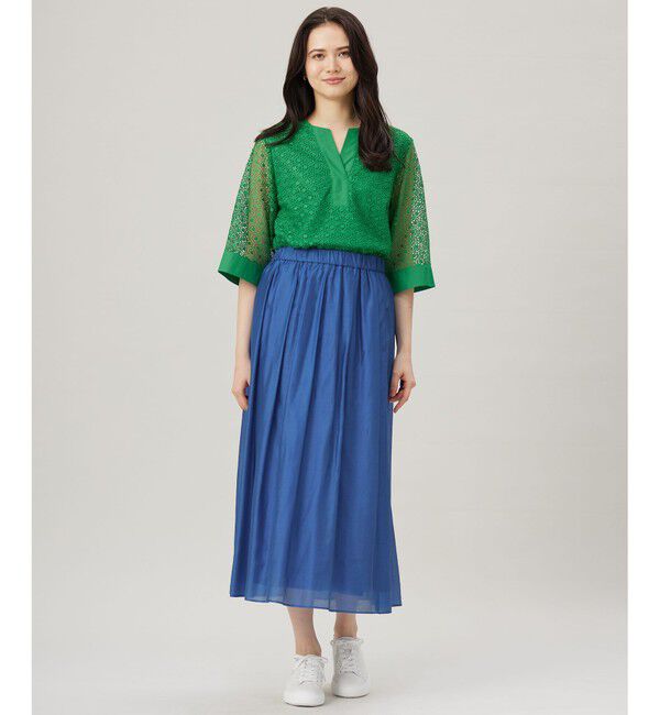 自由区「【洗える】エアリー スカート」|スカート|